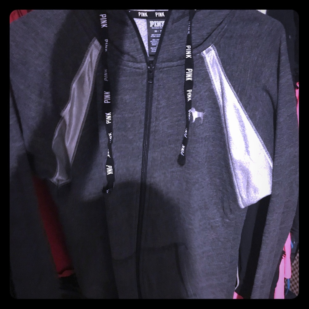 Vs pink full zip hoodie
